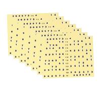 Gatuida 7pcs Guitar Fretboard Sticker Fingerboard Decals Scale Stickers for Beginner Practice