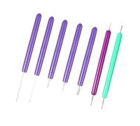 Gatuida 7pcs Quilling Paper Tool Kit with Stainless Steel Rolling Pens for DIY Crafting Plastic Pen Holders Diverse for Paper Lace Clay Nail Art Origami Embellishments Random Color