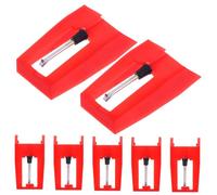 Gatuida 7pcs Record Player Needle Replacement Turntable Stylus Needle for Vinyl Phonograph Easy Install Replacement for Record Player