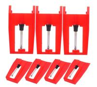 Gatuida 7pcs Record Player Needle Replacement Turntable Stylus Needle for Vinyl Phonograph Easy Install Replacement for Record Player Music Enthusiasts