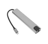 Gatuida 8-in-1 Multi Port USB Hub Expansion Adapter for Laptop, Portable USB Splitter with High-speed Data Transfer, Compatible with Usb-c Devices, for Office and Travel Use