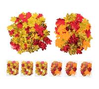 Gatuida 8 Packs Maple Leaf Confetti Mixed Color Thanksgiving Party Glitter for Table Decor Invitations Scrapbooking Per Bag for Autumn Celebrations