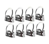 Gatuida 8 PCS Adjustable Stainless Steel Thumb Plectrum for Acoustic Guitar and Banjo Smooth Hollowed Finger Style Picks for Precise Fingerpicking