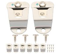 Gatuida 8 Sets Metal Radio Mic Holder Clip with Quick Release Design for Vehicle Use, Compatible with Handheld Radio Microphones, Secure Microphone Mount for Public Speaking Events