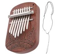 Gatuida 8-tone Small Thumb Piano Wooden Kalimba and Pleasant Sound, Portable Creative Finger Instrument for Beginners and Boys and Girls, for School and Recording Sessions