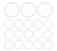 Gatuida 80pcs Book Binding Metal Clips: Round Hoop for Index Card and Calendar - 1.18-Inch Mini Binder - Loose Leaf Organizer Clips - Openable Clasp Rings