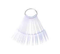 Gatuida 80pcs Nail Polish Sample Sticks, Colour Display Tips Practice False Nail Templates Fan Shaped Design for Color Selection Salon Home