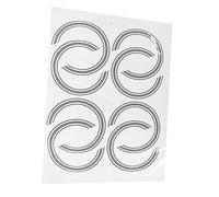 Gatuida 8pcs Acoustic Guitar Sound Hole Rosette Decals Self-adhesive 3d Inlay Stickers for 38-inch Guitars Decorative Sound Hole Rings for Accessories