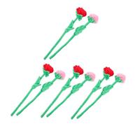 Gatuida 8Pcs Artificial Plush Rose Flower Bouquet Decorative Floral Arrangement with Bendable Stems Realistic Faux Roses for Home Party Wedding Centerpiece Valentines Day Plush Flowers