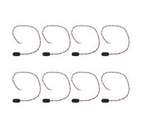 Gatuida 8pcs Battery Connector Snap Buckle I-type Wire for Pickup Battery Box DIY Electronics Projects Port