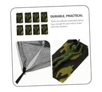 Gatuida 8Pcs Camouflage Parachute Hand Throwing Flying Simulation Military Educational Outdoor Game Plaything for Lightweight Recyclable Material