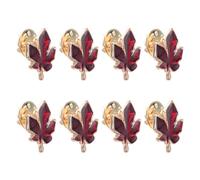 Gatuida 8pcs Canadian Maple Leaf Brooch Small Elegant Leaf Pin for Women Lapel Pin Souvenir Dress Clips and Brooch for Sweaters Shawl Scarf
