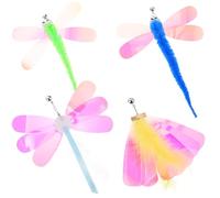 Gatuida 8pcs Cat Refills Plush Interactive Cat Teaser Toys Flexible Hunting Instinct Evoking Kitten Teasing Pet Supplies for Playing with Pets