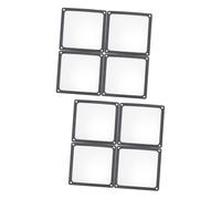 Gatuida 8pcs Computer Dust Mesh Filter Black Dust Cover for Chassis Fan Reduces Noise and Protects Electronics for Computer Cases and Electronic Devices