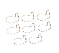 Gatuida 8Pcs Creative Guitar Plectrum Metal Finger Picks for Bass and Mandolin Lightweight Durable Thumb and Index Picks in Gold and Silver for Comfortable Playing Experience