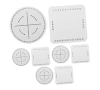 Gatuida 8pcs DIY Bracelet Weaving Tool Kumihimo Braiding Plate DIY Craft Disk Bracelet Maker Kumihimo Disc Reusable Braiding Plate Japanese Disk Disc White