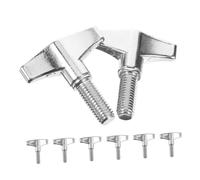 Gatuida 8pcs Drum Cymbal Wing Nuts Screws for Secure Mounting with Slip Vibration Resistance Ergonomic Angle for Easy Drum Kit Maintenance and Performance