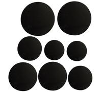 Gatuida 8Pcs Drum Mute Pads Set Lightweight Portable Foam Drum Practice Pads Kit Silencing for Quiet Practice Sessions