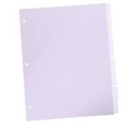 Gatuida 8pcs Frosted Pink PP Binder Dividers with Loose-Leaf Page Markers for Organizing Notebooks Reports and Presentations Practical Index Tabs for Office and Study Use