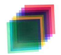 Gatuida 8pcs Gel Light Filters 30CM Color Correction Sheets for Camera Flash LED Fill Light for Film Video Photography Stage and DJ Lighting