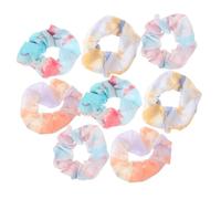 Gatuida 8pcs Gradient Tie-dye Hair Scrunchies Elastic Ponytail Holders Soft Velvet Hair Accessories for Women Girls Daily Hairstyling Random Color