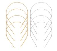 Gatuida 8pcs Metal Multi Layers Headband for Women, Thin Wire Hairband Hair Styling Accessories, Practical for Skincare Routines and Cozy Moments at Home, Elegant and Versatile Design