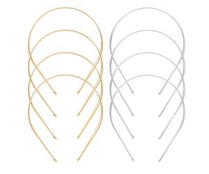Gatuida 8pcs Metal Multi Layers Headband for Women, Thin Wire Hairband Hair Styling Accessories, Practical for Skincare Routines and Cozy Moments at Home, Elegant and Versatile Design