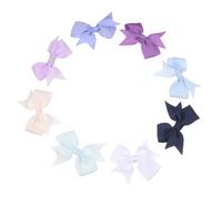 Gatuida 8pcs Multi-colored Dog Hair Bows with Clips for Medium and Large Dogs Cute Patterned Grooming Accessories to Keep Hair Neat for Photoshoots and Daily Wear