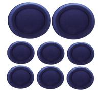 Gatuida 8pcs Navy Blue Pillbox Hats Fascinator Base for Women DIY Hair Accessories Craft Headwear for Parties Cosplay and Daily Wear Small Stewardess Style