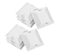 Gatuida 8pcs Pavement Reflectors: White Driveway Markers for Roads and Parking Areas Reflective Markers for Driveways Bike Paths and Private Roads