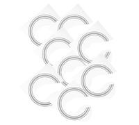 Gatuida 8Pcs PVC Guitar Rosette Sound Hole Ring Sticker Thin Design Compact Precision Production for Acoustic Classical Guitars Playing