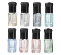 Gatuida 8pcs Refillable Roller Bottles for Essential Oils and Perfume Portable Sub Package Containers with Caps Multi-color Bottles for Travel and Cosmetics