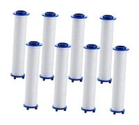 Gatuida 8Pcs Replaceable Shower Head Filters with PP Cotton Core High Pressure Water Filter for Bathroom Removes Sediment and Dust for Clean Rain Shower Experience