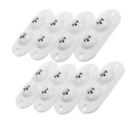 Gatuida 8pcs Small Adhesive Swivel Caster Wheels with Double Ball Bearings for Storage Boxes and Small Appliances Silent Smooth Rollers Easy No-drill Installation Wear-resistant Home