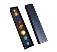 Gatuida 8pcs Solar System Eight Planet Decor with Specimens Desktop Ornaments for Home Office Shop Decoration and Unique