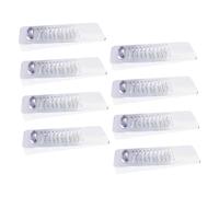 Gatuida 8pcs Transparent PVC Furniture Leveling Shims Multi-Functional Door Stopper Table Leg Pads Stackable Height Anti-Collision Non-Slip for Uneven Floors