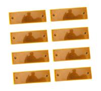 Gatuida 8Pcs Truck Rear Reflective Sign Plates Orange Safety Warning Reflectors with Mounting High Visibility Plastic Reflector Stickers for Nighttime Driveway Safety