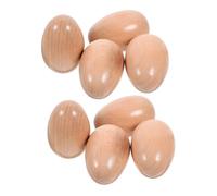 Gatuida 8pcs Wooden Egg Maracas for Orff Percussion Musical Instruments for Enhance Auditory Skills Lightweight Design for Group Activities for Music Learning and Development