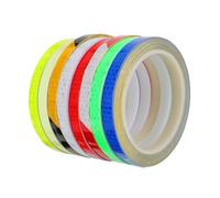 Gatuida 8Rolls Luminous Bike Reflective Stickers Noctilucence Decals for Enhanced Night Safety Material Easy to Apply Bicycles Helmets and More
