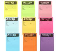 Gatuida 9 Books Sticky Memo Sheets Telephone Message Pads Portable Note Stickers for Office School Daily Use