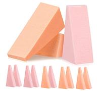 Gatuida 96Pcs Triangle Makeup Sponge for Powder Cream Liquid Foundation Multi Functional Cosmetic Beauty Sponges for Precise Application Easy to Cut and Comfortable to Hold Women