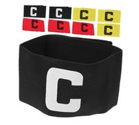 Gatuida 9pcs Adjustable Elastic Captain Armband for Team Sports Bold High-contrast Soccer Football Basketball Volleyball Bands with Secure Fit and Leadership Visibility for Players