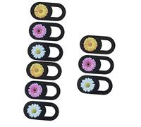 Gatuida 9pcs Camera Cover Webcam Privacy Covers Easy Install Flower Pattern Design
