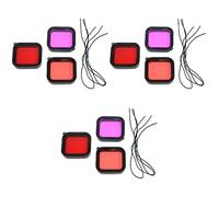 Gatuida 9pcs Diving Protective Filter Lens Cover for High Transmission Full Body Camera Case for Snorkeling