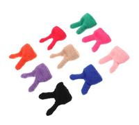Gatuida 9pcs DIY Mini Hats Doll Hat Accessories Mini Knitting Hats Knitting Project Hats Small Knitted Handmade Decorations Doll Winter DIY