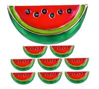 Gatuida 9pcs Watermelon Enamel Pin Cute Fruit Shaped Brooches for Women Tropical Lapel Badge Sweater Clip Alloy Summer Jewelry for Jackets Hats Backpacks