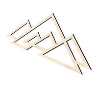 Gatuida Abstract Wooden Wall Art Decor in Mountain Shape with Hollowed Patterns, Rustic and Simple Design, Easy Installation for Living Room Or Office, Beige Wood Wall Panels