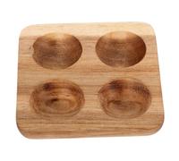 Gatuida Acacia Wood Egg Tray Holder Wooden Separator for Kitchen Refrigerator Countertop Storage and Display