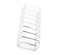 Gatuida Acrylic Cosmetics Storage Box 8-compartment Organizer 22x9x4.5cm Multi-purpose Makeup Pallet and Eye Shadow Container for Vanity and Dressing Table