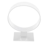 Gatuida Acrylic Round Headband Holder Rack Transparent Hairband Organizer Stand for Women Compact Display for Hair Accessories Practical Headwear Storage for Dressing Table Ladies and